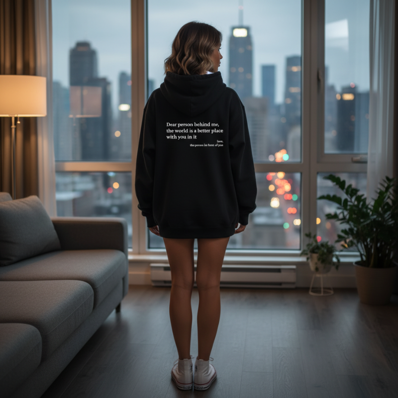 Bluza Stay Alive, która daje siłę osobie za Tobą
